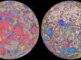 Для майбутніх колоністів: Астрономи опублікували першу повну геологічну карту Місяця (фото)