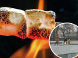 На Київщині мати з дітьми смажили маршмелоу на Вічному вогні та весело сміялися (відео)