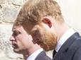 Спільне горе та відсутність Меган зробили свою справу: Гаррі та Вільям вперше поспілкувалися після похорону принца Філіпа (фото, відео)